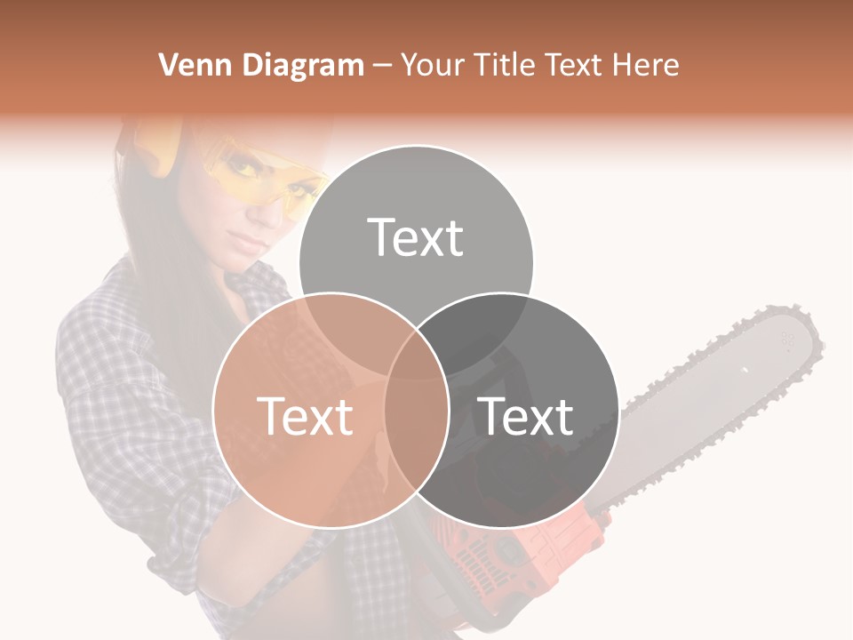 Shorts Girl Caucasian PowerPoint Template