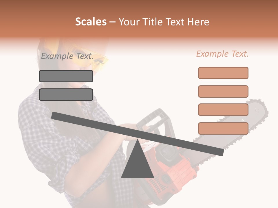 Shorts Girl Caucasian PowerPoint Template