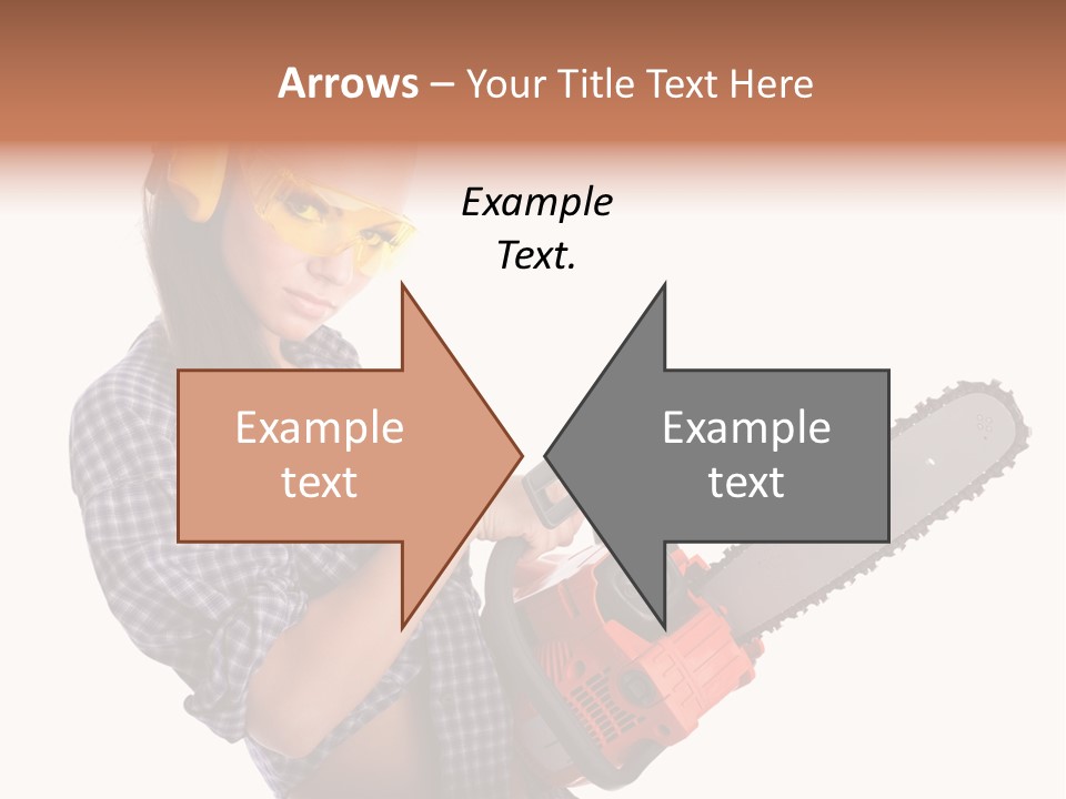 Shorts Girl Caucasian PowerPoint Template