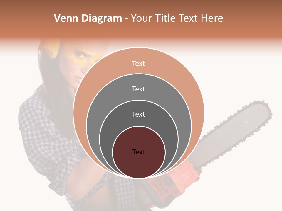 Shorts Girl Caucasian PowerPoint Template