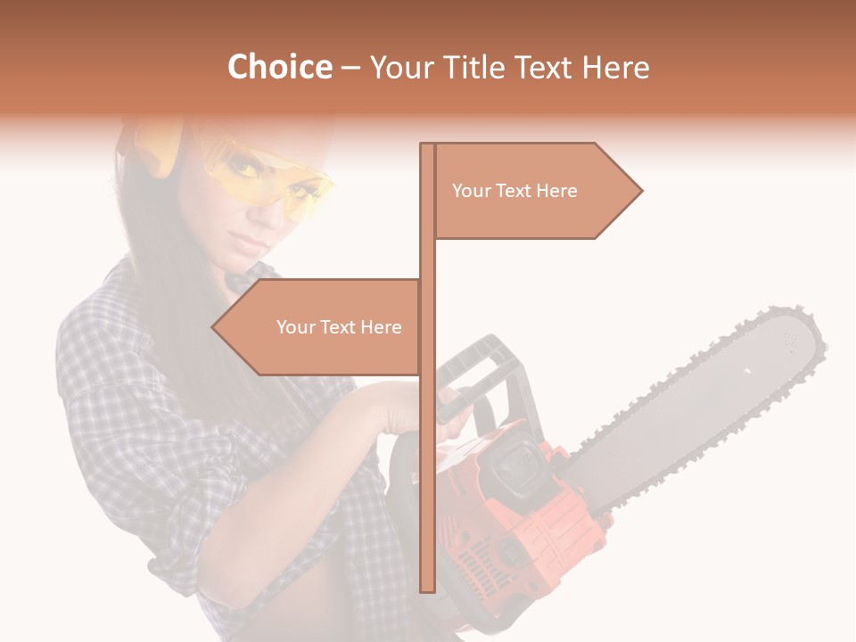 Shorts Girl Caucasian PowerPoint Template