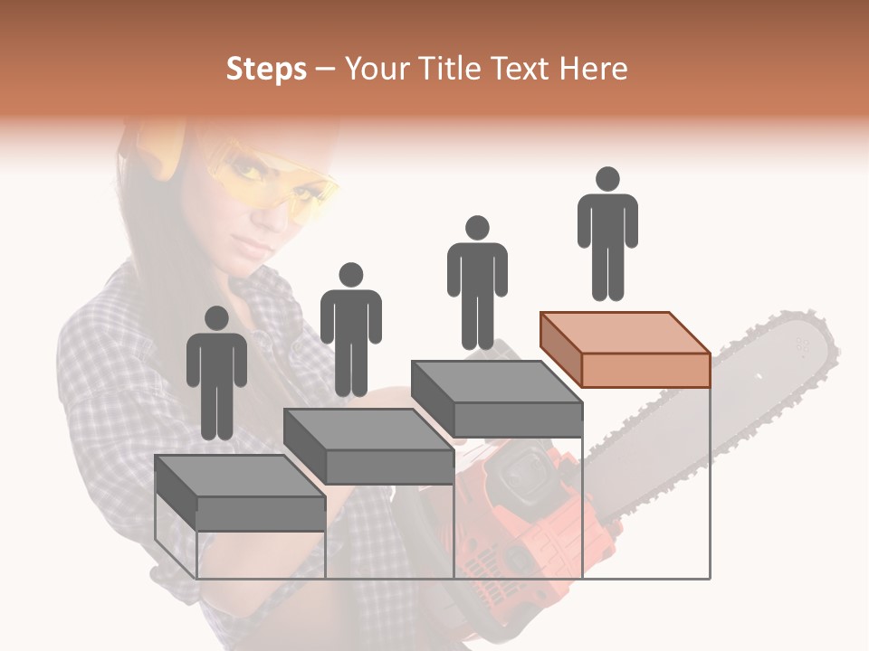 Shorts Girl Caucasian PowerPoint Template