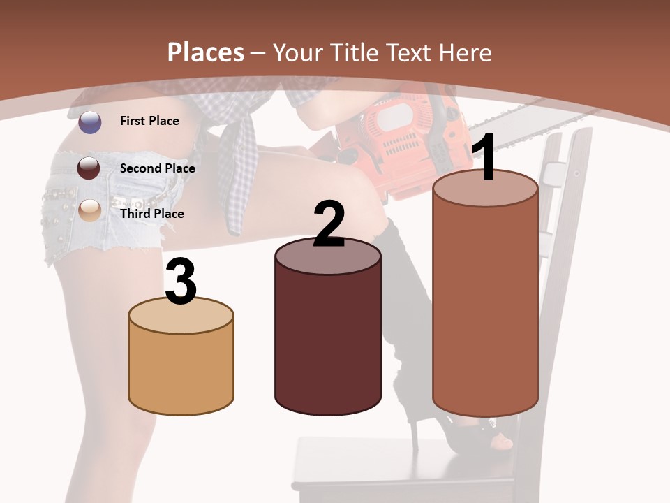 Shorts Tool Earphones PowerPoint Template