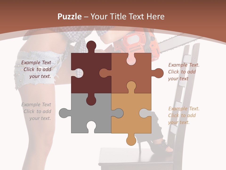 Shorts Tool Earphones PowerPoint Template