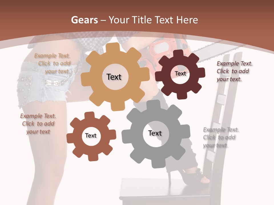 Shorts Tool Earphones PowerPoint Template