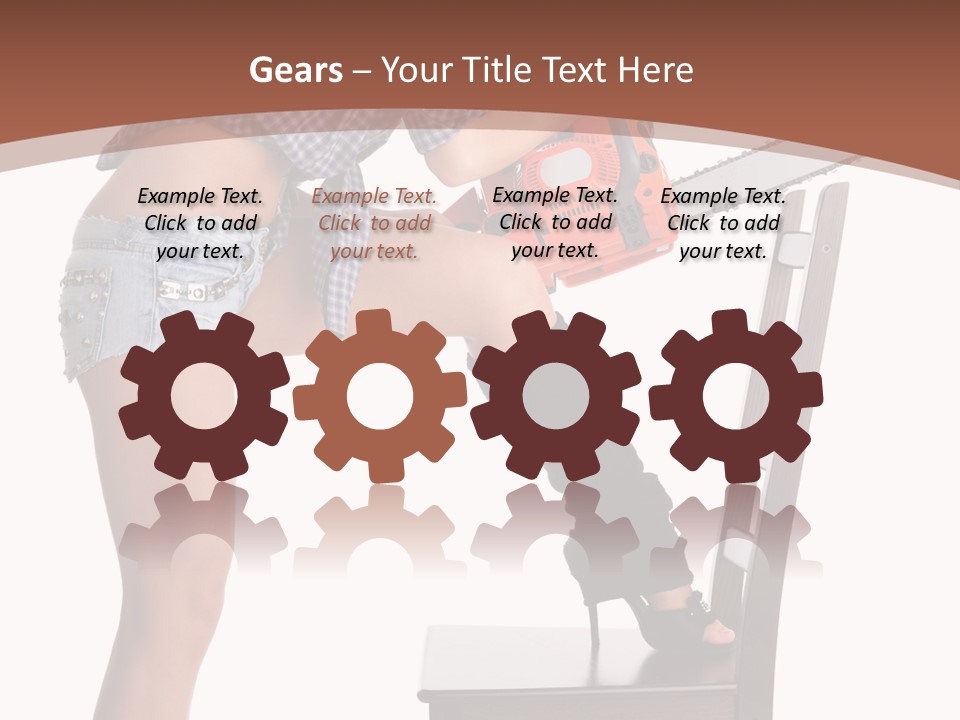 Shorts Tool Earphones PowerPoint Template