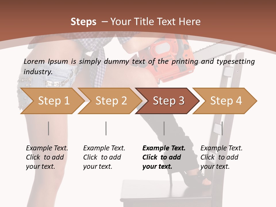 Shorts Tool Earphones PowerPoint Template