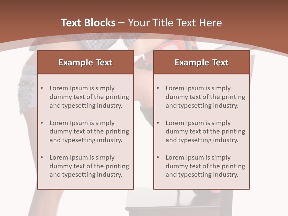 Shorts Tool Earphones PowerPoint Template