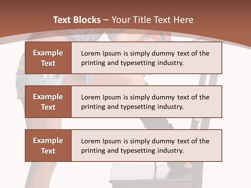 Shorts Tool Earphones PowerPoint Template