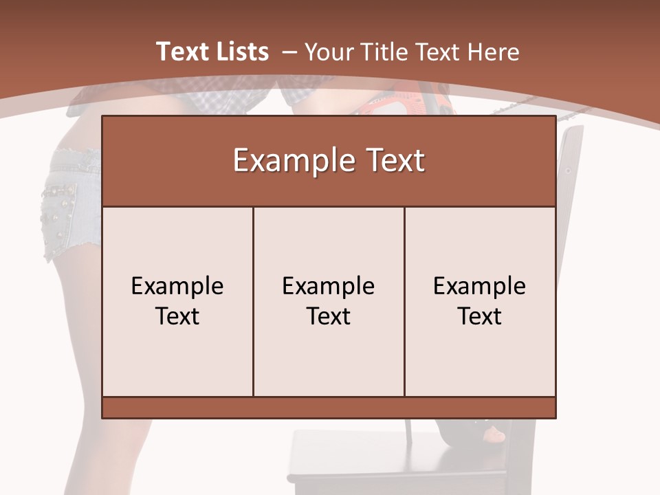Shorts Tool Earphones PowerPoint Template