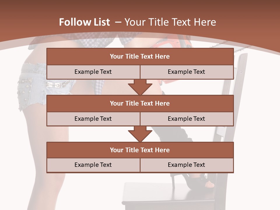 Shorts Tool Earphones PowerPoint Template