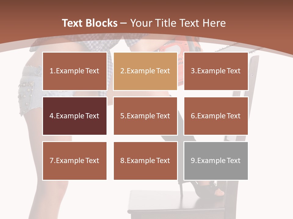 Shorts Tool Earphones PowerPoint Template