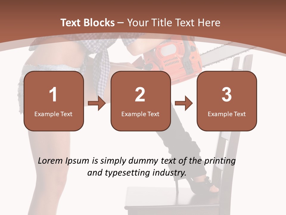 Shorts Tool Earphones PowerPoint Template