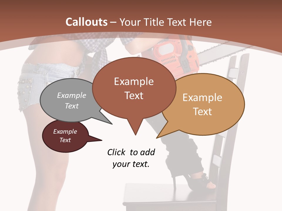 Shorts Tool Earphones PowerPoint Template