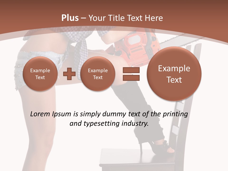 Shorts Tool Earphones PowerPoint Template