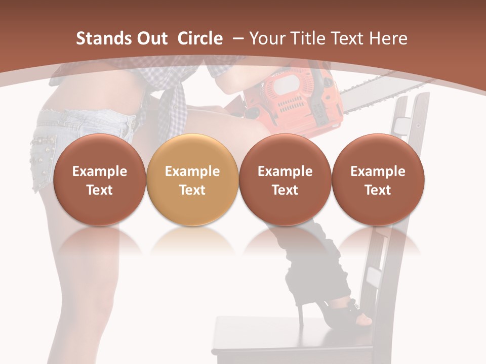 Shorts Tool Earphones PowerPoint Template