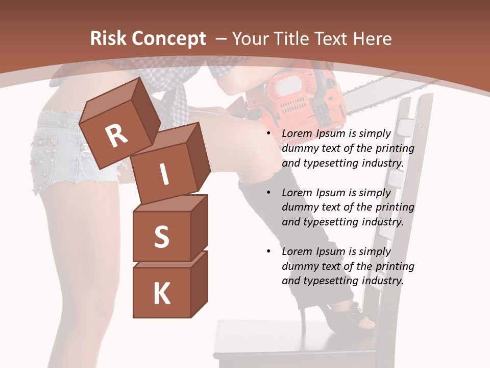 Shorts Tool Earphones PowerPoint Template