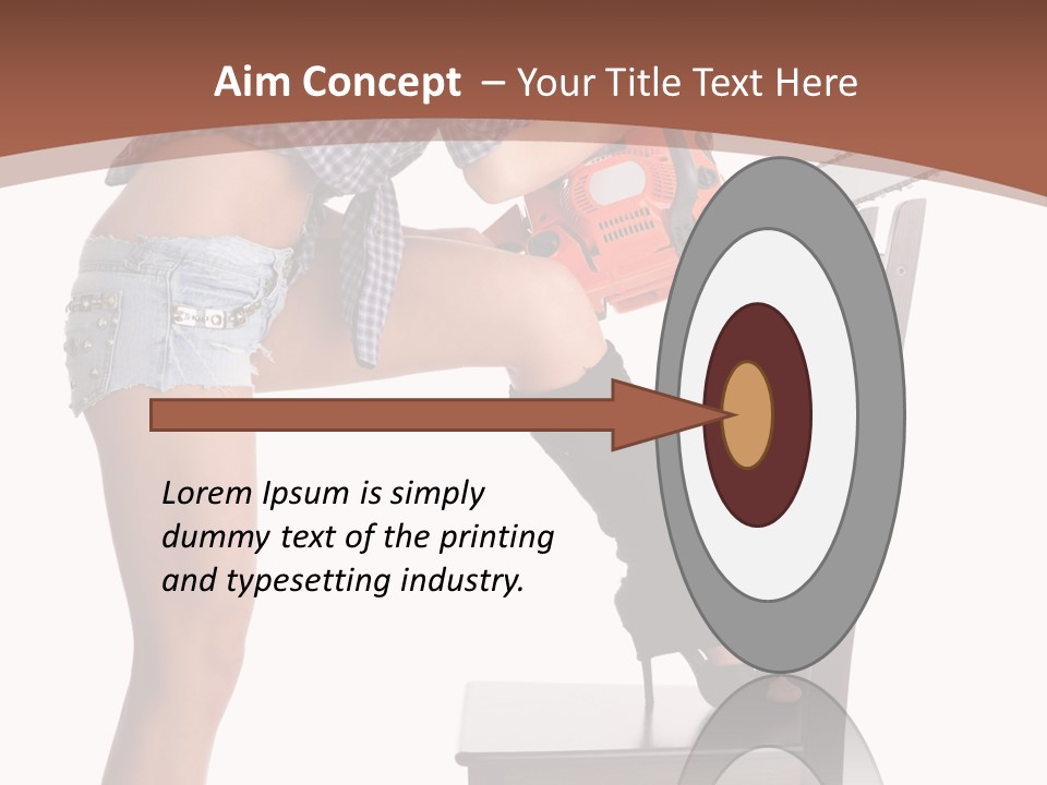 Shorts Tool Earphones PowerPoint Template