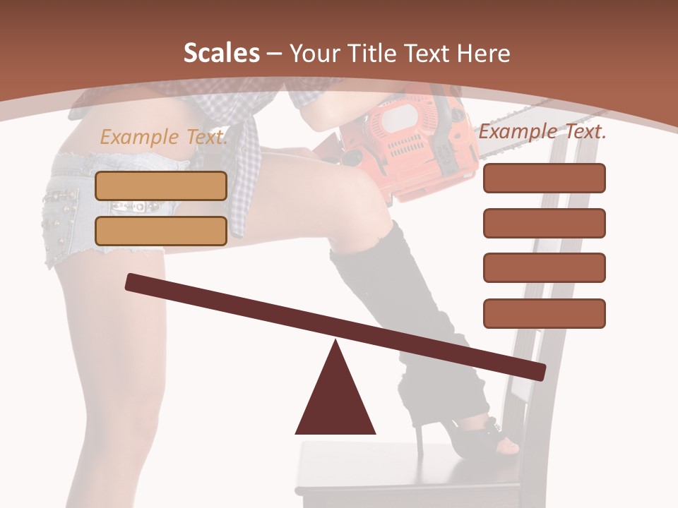 Shorts Tool Earphones PowerPoint Template