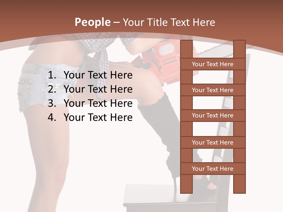 Shorts Tool Earphones PowerPoint Template