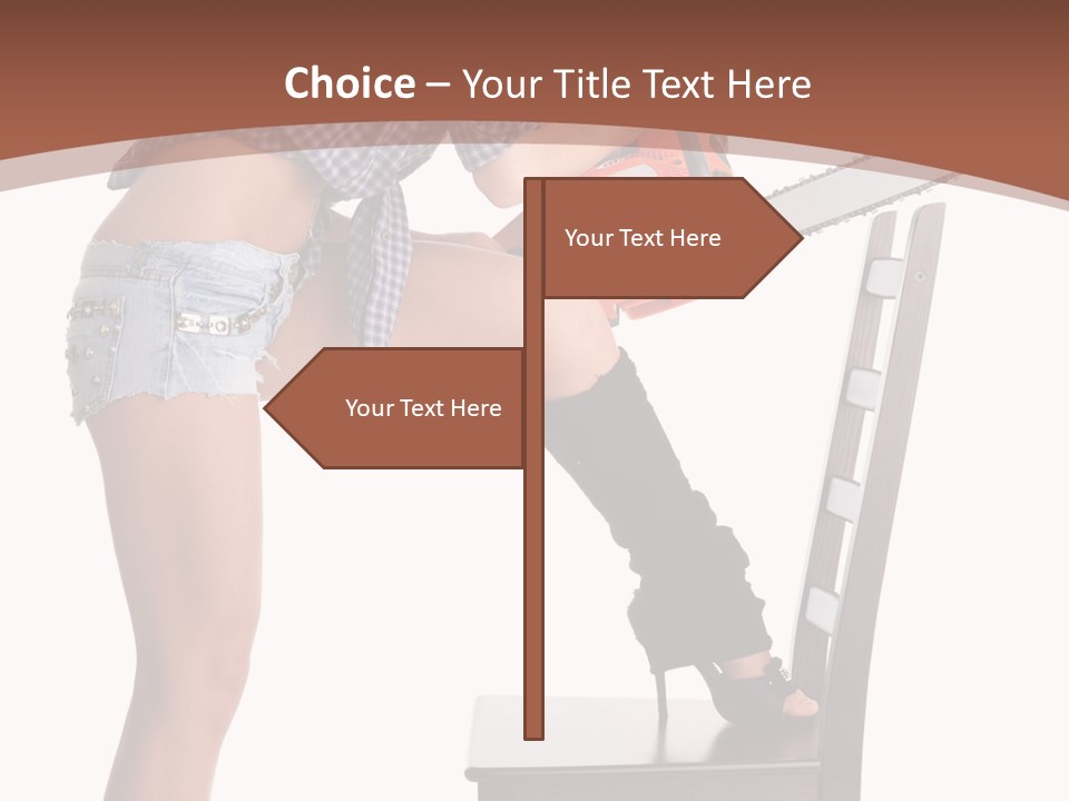 Shorts Tool Earphones PowerPoint Template