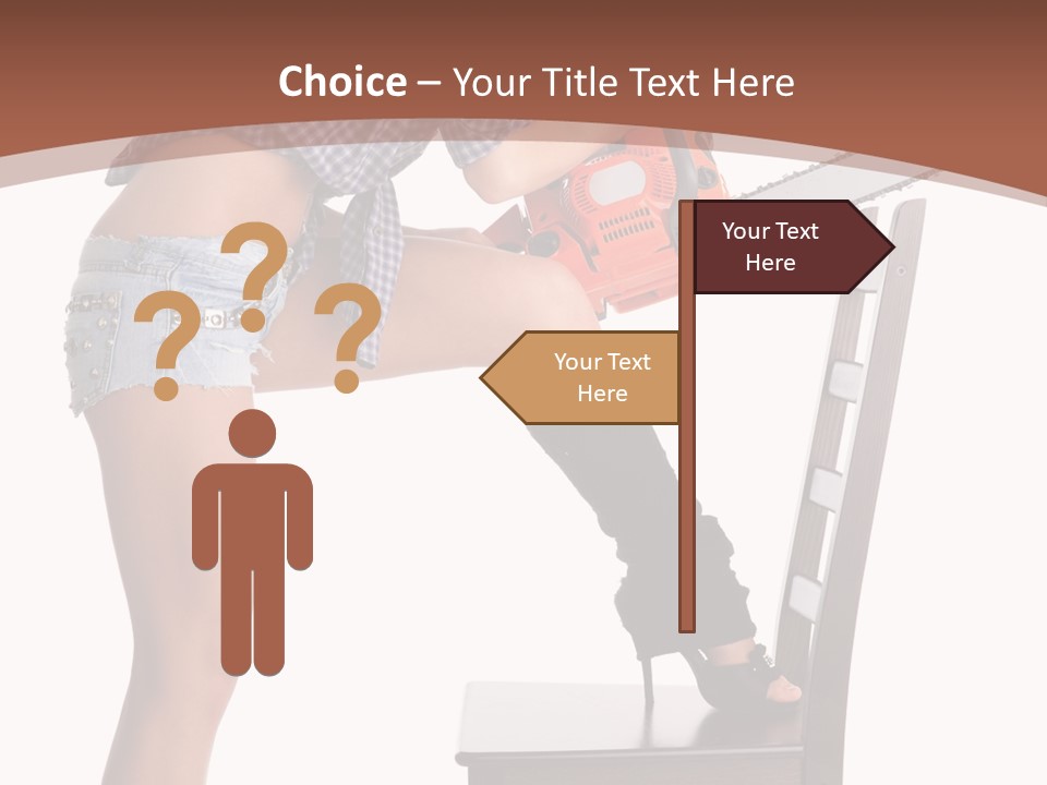 Shorts Tool Earphones PowerPoint Template