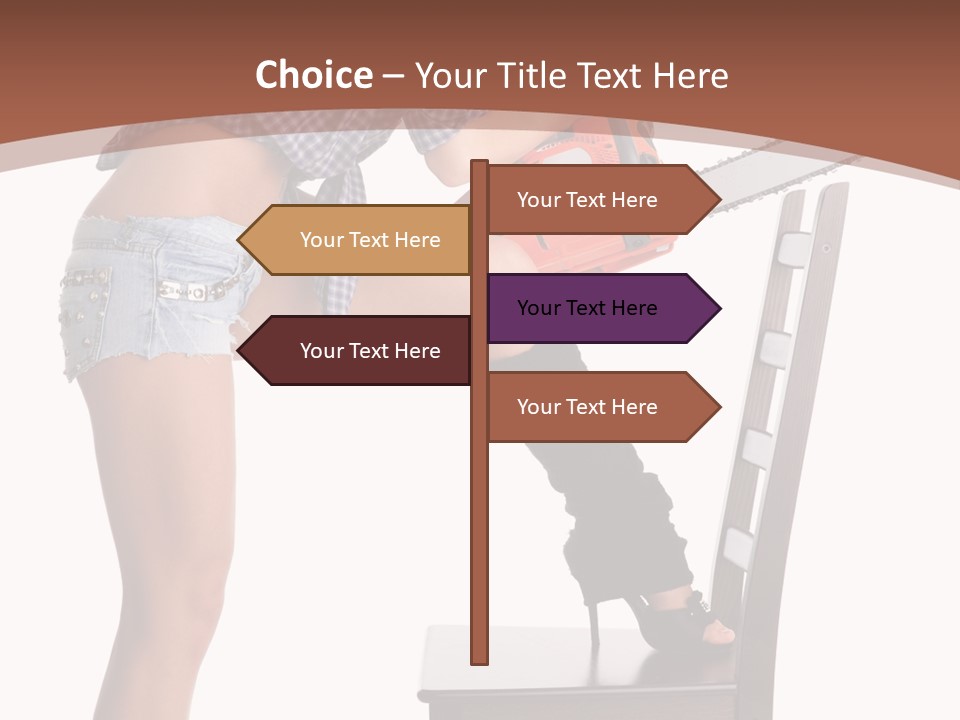 Shorts Tool Earphones PowerPoint Template