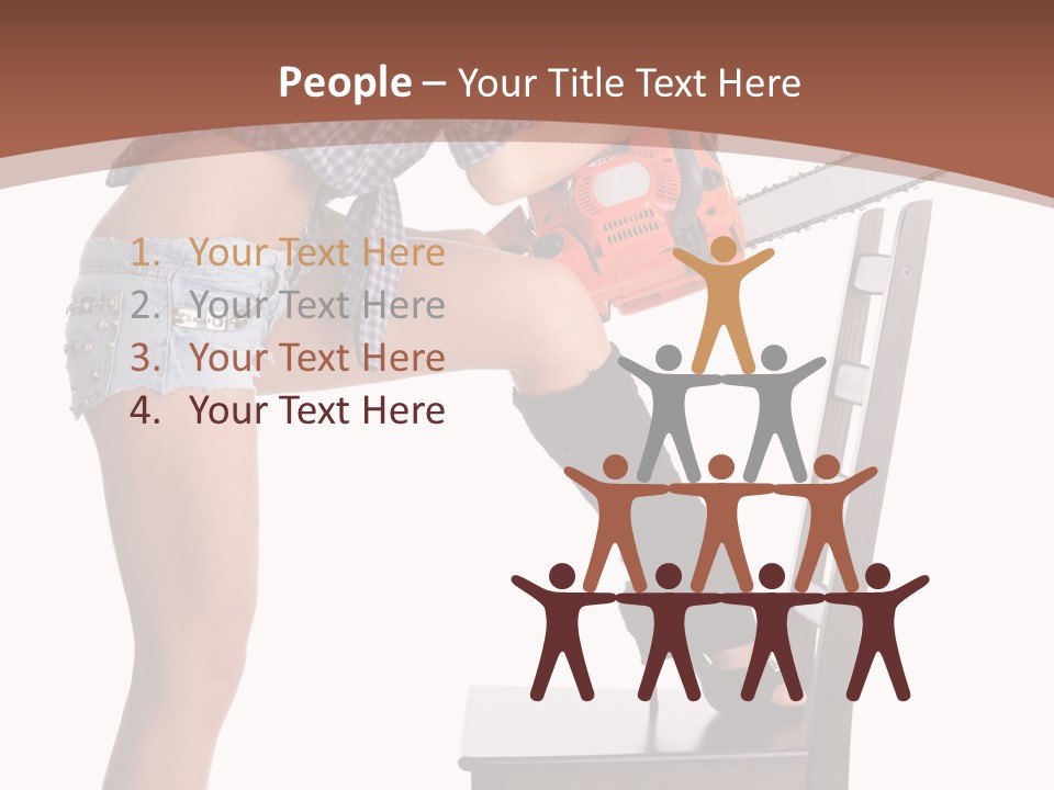 Shorts Tool Earphones PowerPoint Template