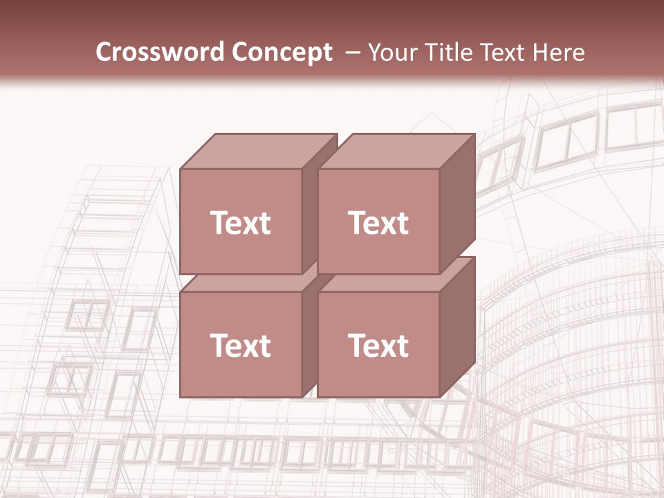 Tall Modern Construction PowerPoint Template