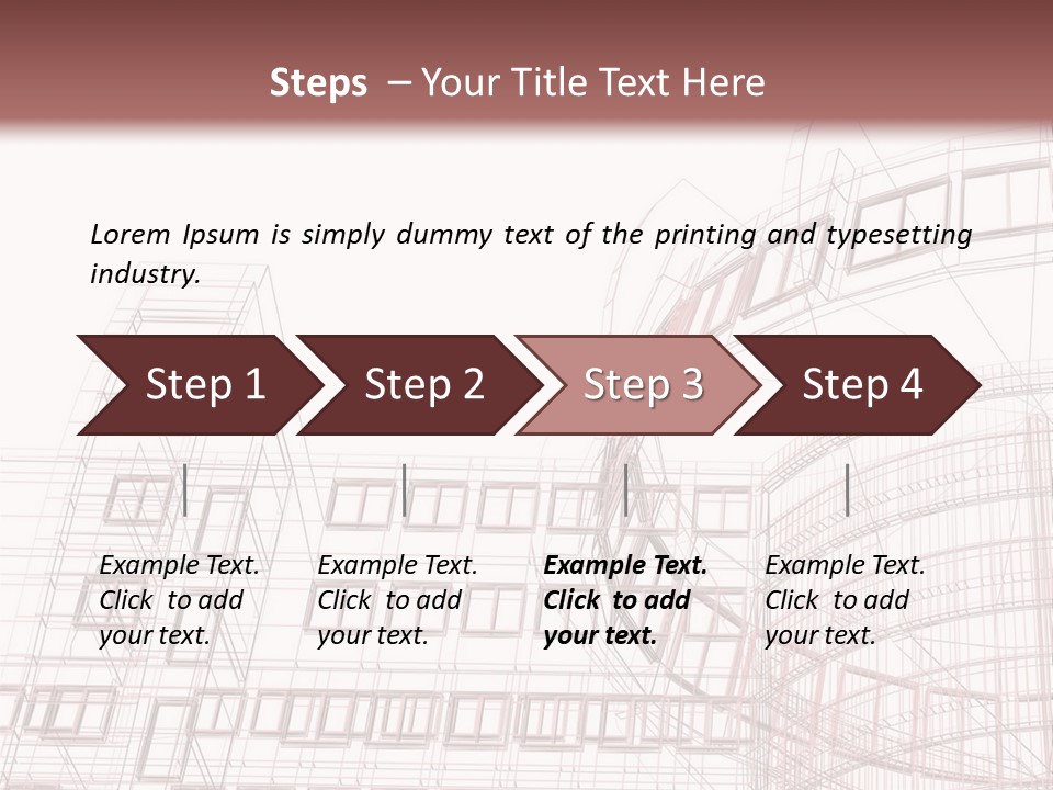 Tall Modern Construction PowerPoint Template