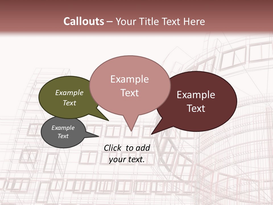 Tall Modern Construction PowerPoint Template