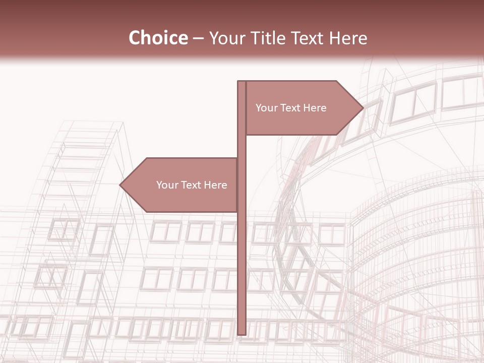 Tall Modern Construction PowerPoint Template