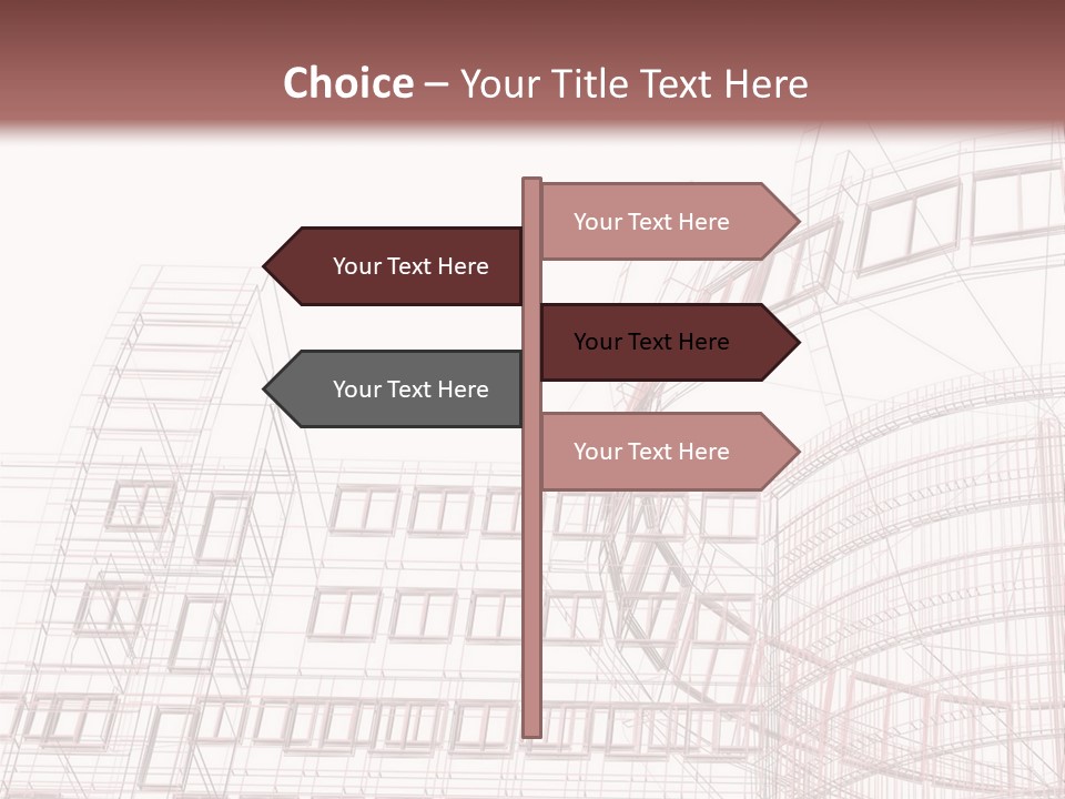 Tall Modern Construction PowerPoint Template