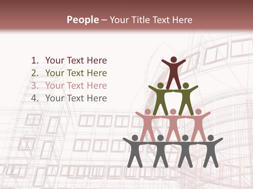 Tall Modern Construction PowerPoint Template