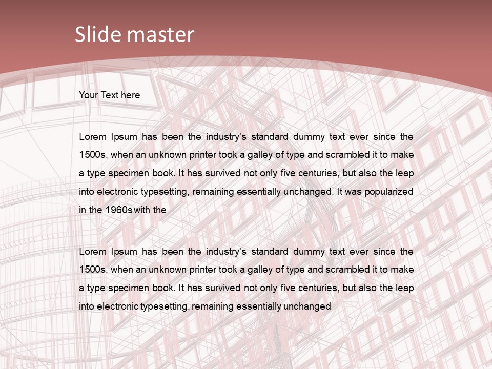 City Tall Square PowerPoint Template