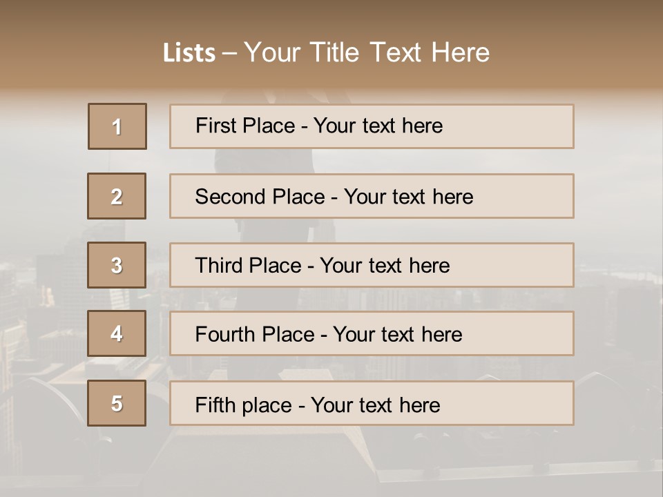 Building Usa Watch PowerPoint Template