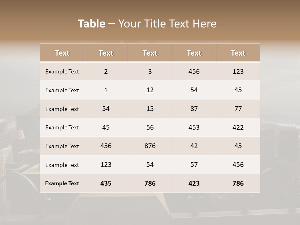 Building Usa Watch PowerPoint Template
