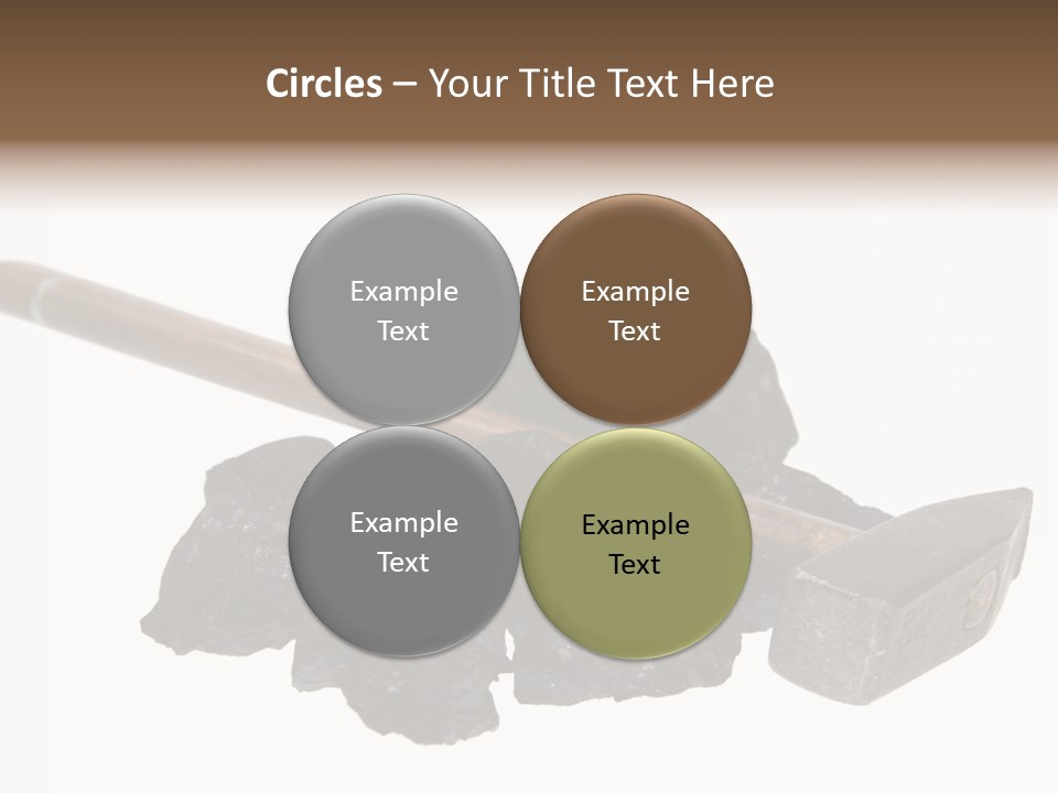 Mine Carbon Fuel PowerPoint Template