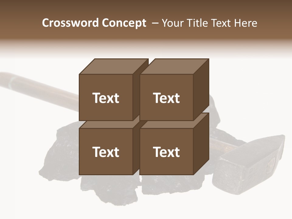 Mine Carbon Fuel PowerPoint Template