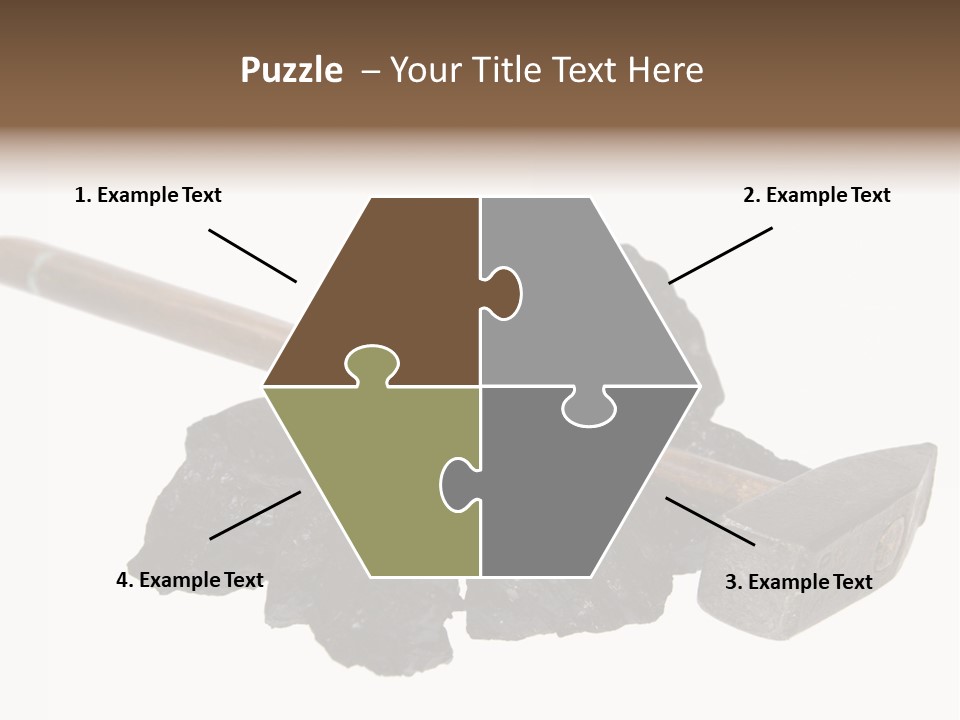 Mine Carbon Fuel PowerPoint Template