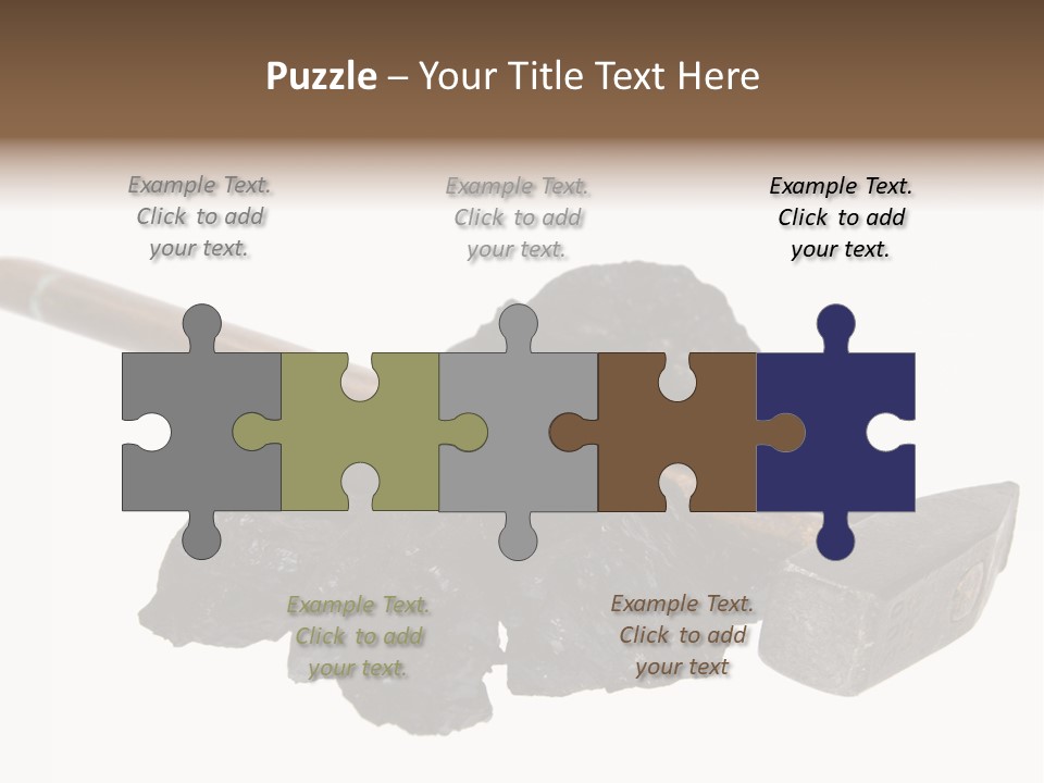 Mine Carbon Fuel PowerPoint Template