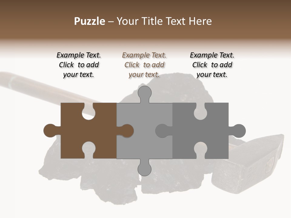 Mine Carbon Fuel PowerPoint Template