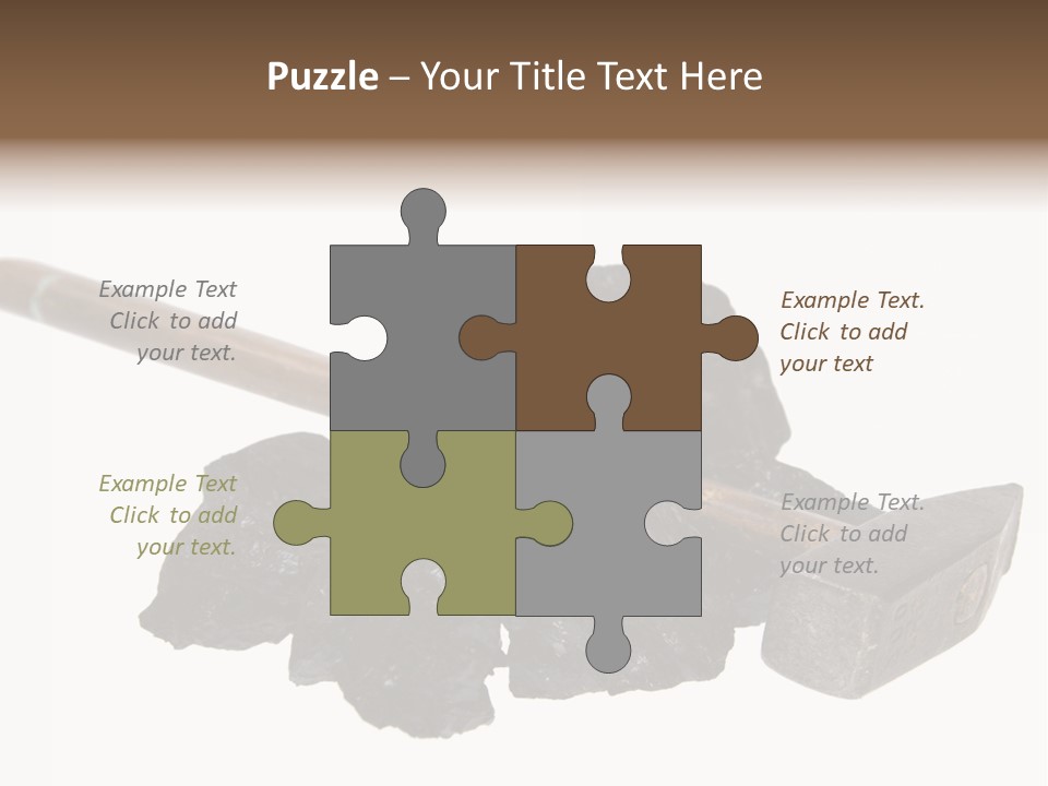 Mine Carbon Fuel PowerPoint Template