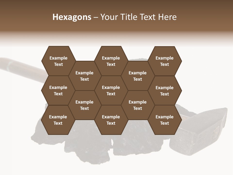 Mine Carbon Fuel PowerPoint Template