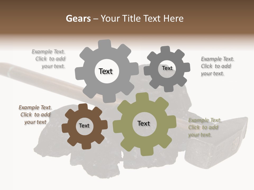 Mine Carbon Fuel PowerPoint Template