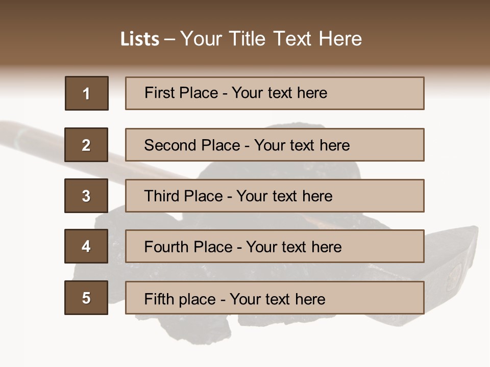 Mine Carbon Fuel PowerPoint Template