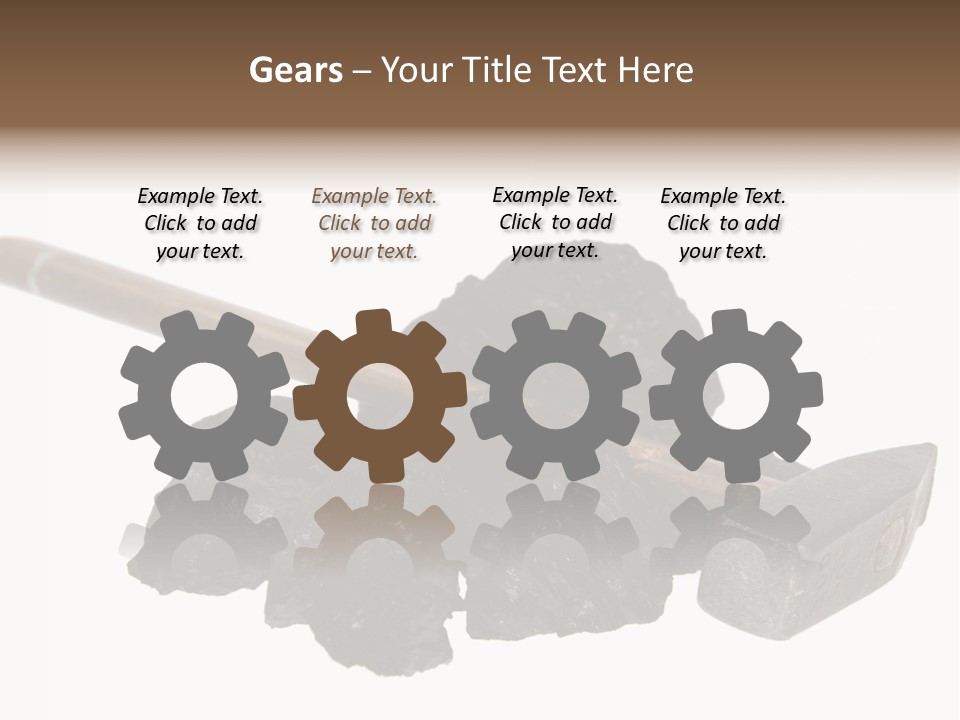 Mine Carbon Fuel PowerPoint Template