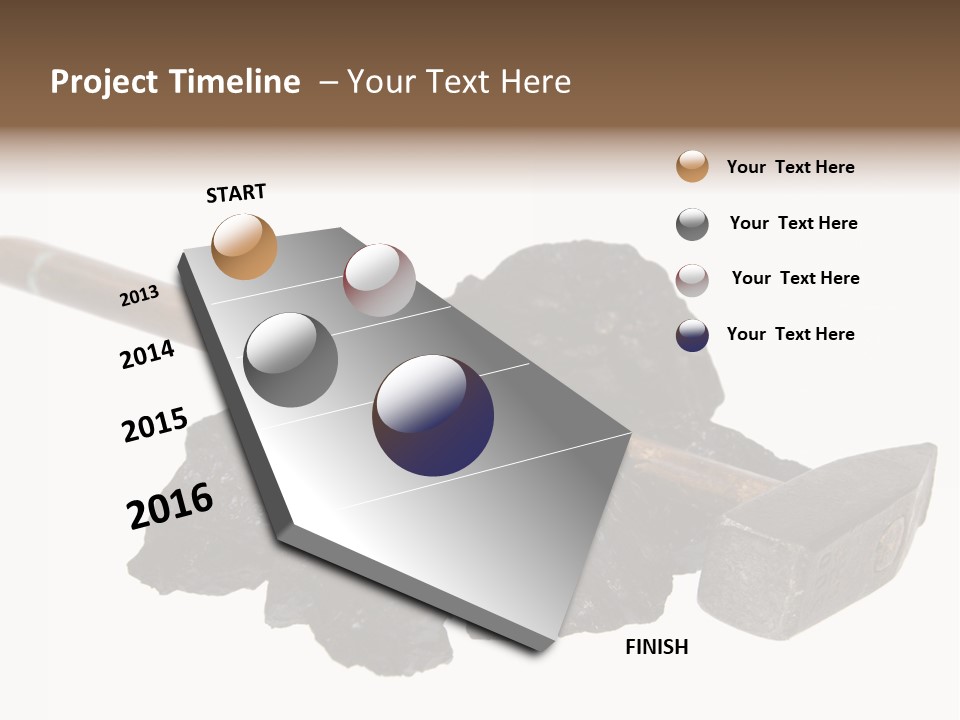 Mine Carbon Fuel PowerPoint Template