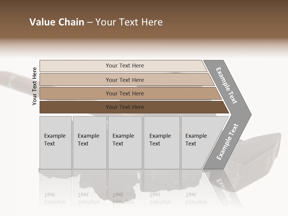 Mine Carbon Fuel PowerPoint Template