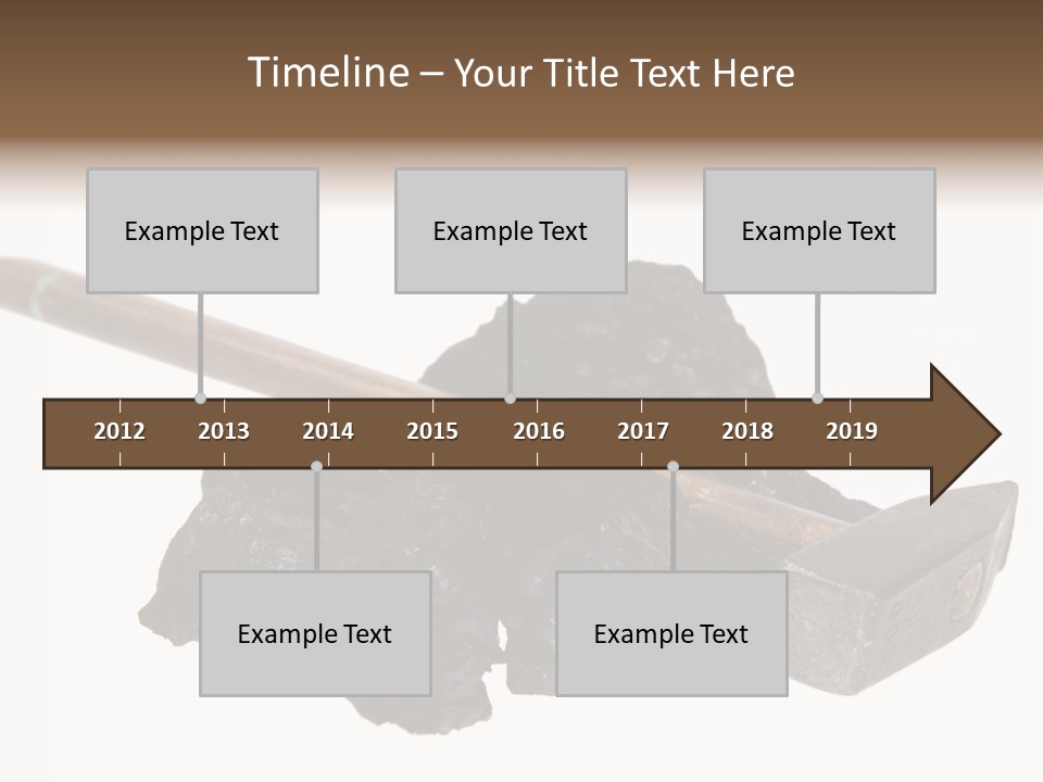 Mine Carbon Fuel PowerPoint Template